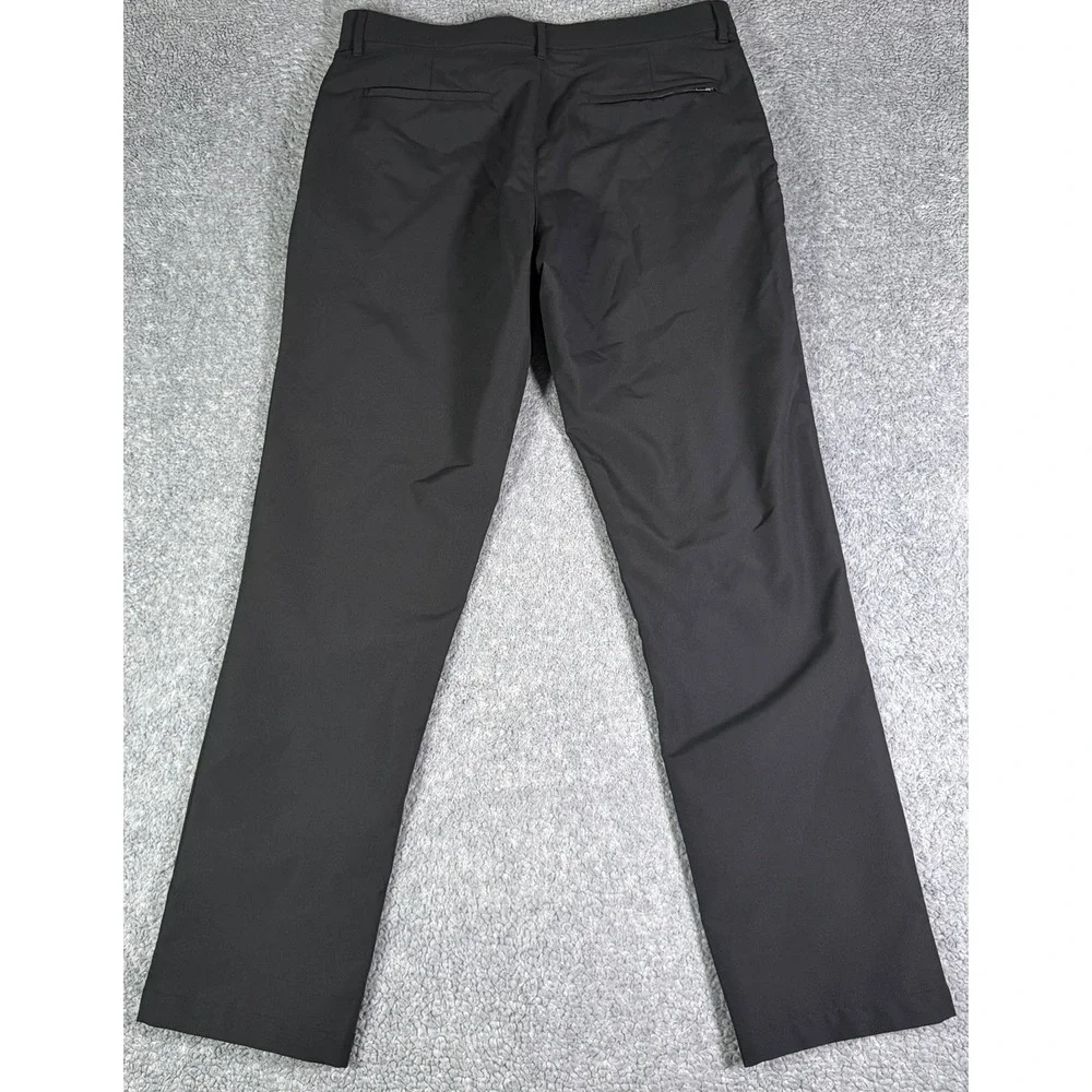 Banana Republic Pants Men 34x32 Black Performance Stretch Travel Golf Zip Pocket